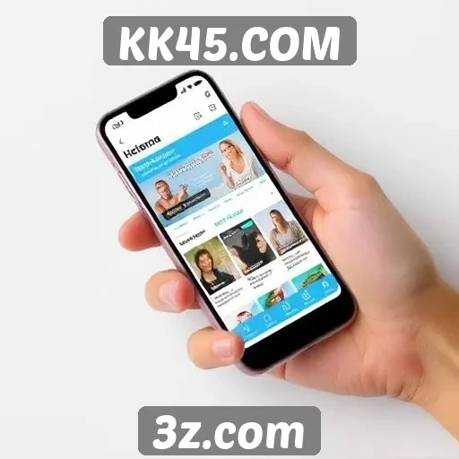 Experiência mobile em KK45.COM é otimizada